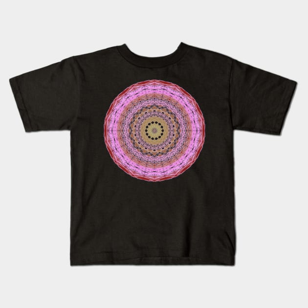 Peculiar Floral Pattern -purple Voilet  mandala design - Regenbogenfarben Kids T-Shirt by Mandalasia